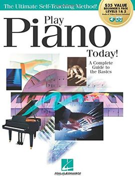 portada Play Piano Today! All-In-One Beginner's Pack: Includes Book 1, Book 2, Audio & Video (en Inglés)