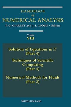portada handbook of numerical analysis, volume 8: solution of equations in r ( part 4 ), techniques of scientific computer ( part 4 ), numerical methods for f (en Inglés)