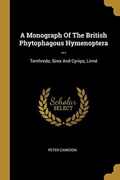 portada A Monograph of the British Phytophagous Hymenoptera. Tenthredo, Sirex and Cynips, Linné 