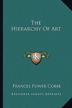 portada the hierarchy of art (in English)