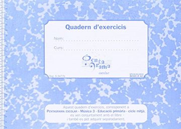 portada Pentagrama Escolar - Quadern d'Exercicis - 3º Curso 
