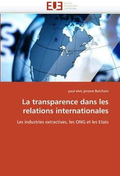 portada La Transparence Dans Les Relations Internationales
