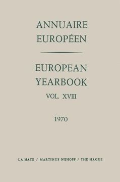 portada Annuaire Européen / European Yearbook: Vol. XVIII