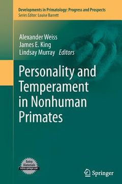 portada Personality and Temperament in Nonhuman Primates (en Inglés)