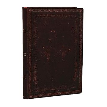 portada Paperblanks | Black Moroccan Bold | old Leather Collection | Softcover Flexi | Mini | Unlined | 240 pg | 100 gsm (Flexis) 
