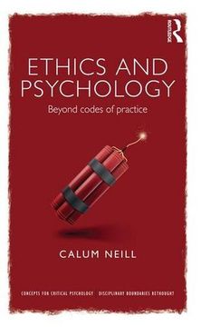 portada ethics and psychology: beyond codes of practice (en Inglés)