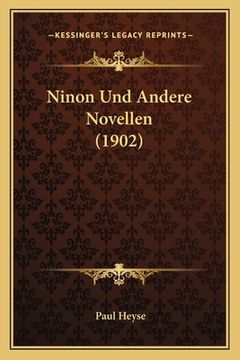 portada Ninon Und Andere Novellen (1902) (in German)