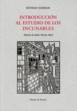 portada Introduccion al estudio de los incunables (in Spanish)