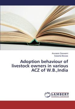 portada Adoption behaviour of livestock owners in various ACZ of W.B.,India