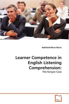portada learner competence in english listening comprehension (en Inglés)