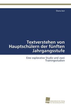 portada Textverstehen Von Hauptschulern Der Funften Jahrgangsstufe