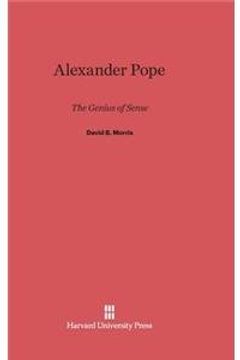 portada Alexander Pope: The Genius of Sense