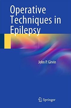 portada Operative Techniques in Epilepsy (en Inglés)