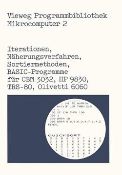 portada Iterationen, Näherungsverfahren, Sortiermethoden: Basic-Programme Für Cbm 3032, HP 9830, Trs-80, Olivetti 6060 (en Alemán)