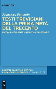 portada Testi trevigiani della prima metà del Trecento (in Italian)