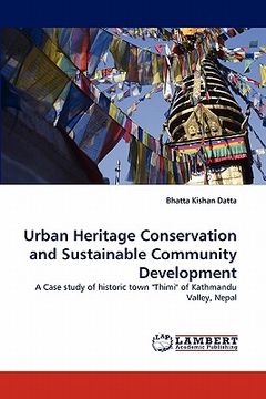 portada urban heritage conservation and sustainable community development (in English)