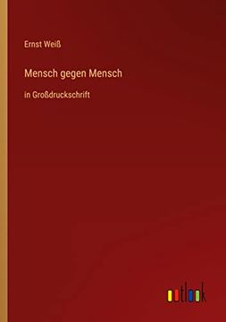 portada Mensch Gegen Mensch: In Grodruckschrift (en Alemán)