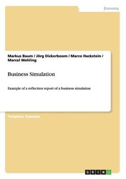 portada Business Simulation: Example of a reflection report of a business simulation 