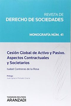 portada REVISTA DE DERECHO DE SOCIEDADES 41.CESION GLOBAL DE ACTIVO Y PASIVO ASPECTOS CO