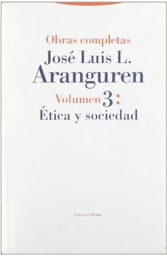 portada Ética y Sociedad: Vol. 03 (Obras Completas de José Luis López Aranguren)