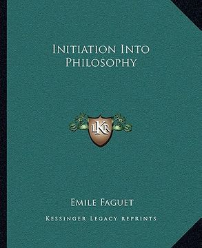 portada initiation into philosophy (in English)