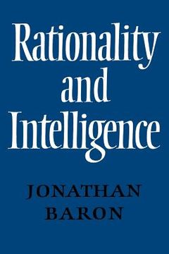 portada Rationality and Intelligence (en Inglés)
