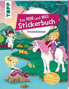 portada Das Hin-Und-Weg-Stickerbuch Freundinnen mit 200 Wiederablösbaren Großen Stickern (en Alemán)