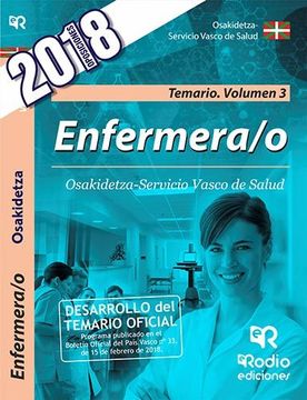 portada Enfermera/O de Osakidetza-Servicio Vasco de Salud: Temario (Vol. 3)