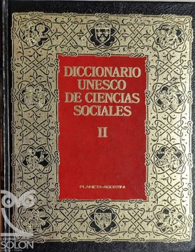 portada Diccionario Unesco de Ciencias Sociales. Tomo ii (Daños-Juventud)