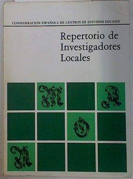 portada Repertorio de Investigadores Locales.