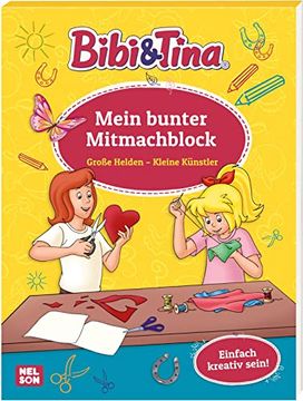 portada Bibi und Tina: Große Helden - Kleine Künstler: Mein Bunter Mitmachblock (en Alemán)