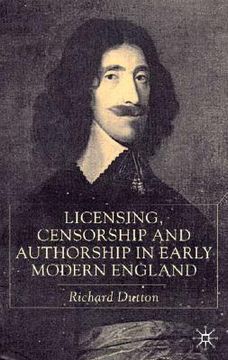 portada licensing, censorship and authorship in early modern england: buggeswords (in English)