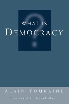 portada what is democracy? (in English)