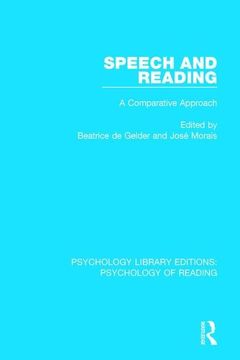 portada Speech and Reading: A Comparative Approach (in English)