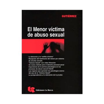 portada El Menor Victima De Abuso Sexual (in Spanish)