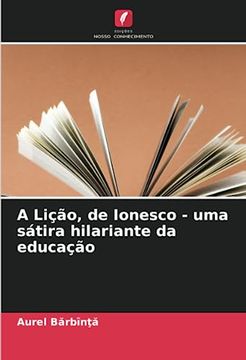 portada A Lição, de Ionesco - uma Sátira Hilariante da Educação