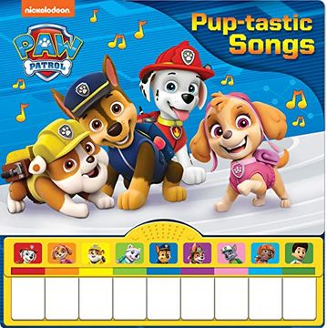 portada Nickelodeon paw Patrol - Pup-Tastic Songs Piano Songbook With Built-In Keyboard - pi Kids (in English)