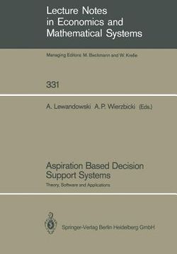 portada aspiration based decision support systems: theory, software and applications (in English)