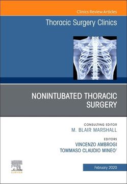 portada Nonintubated Thoracic Surgery, an Issue of Thoracic Surgery Clinics (Volume 30-1) (The Clinics: Surgery, Volume 30-1) (en Inglés)