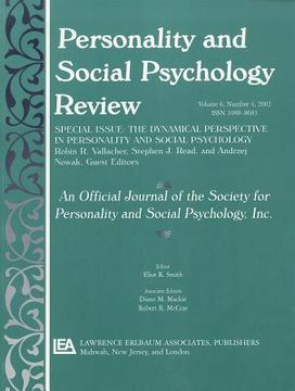 portada the dynamic perspective in personality and social psychology: a special issue of personality and social psychology review