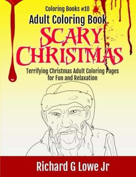libro adult coloring book scary christmas terrifying