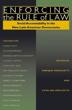 portada Enforcing the Rule of Law: Social Accountability in the new Latin American Democracies (Pitt Latin American Series) 