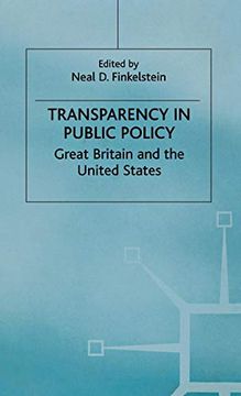portada Transparency in Public Policy: Great Britain and the United States (en Inglés)