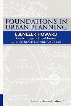 portada foundations in urban planning - ebenezer howard