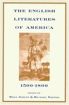 portada The English Literatures of America: 1500-1800 (Series; 10) 