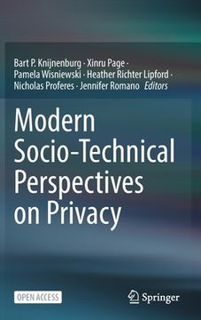 portada Modern Socio-Technical Perspectives on Privacy (en Inglés)