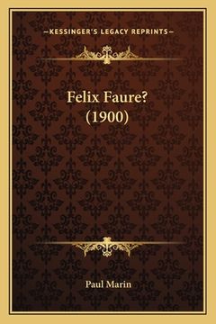 portada Felix Faure? (1900) (in French)