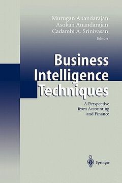 portada business intelligence techniques: a perspective from accounting and finance (in English)