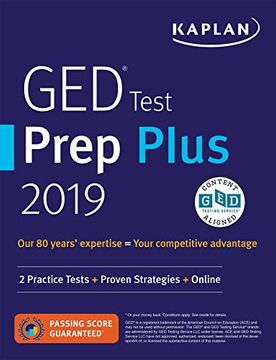 portada Ged Test Prep Plus 2019: 2 Practice Tests + Proven Strategies + Online (Kaplan Test Prep) 