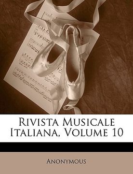 portada Rivista Musicale Italiana, Volume 10 (in Italian)